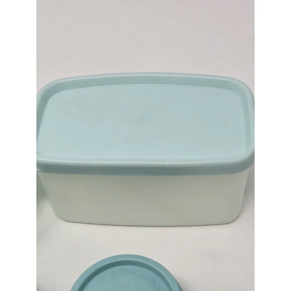 VINTAGE TUPPERWARE LOT OF 18 FOOD STORAGE TEAL SEAFOAM GREEN STACKABLE 1990s